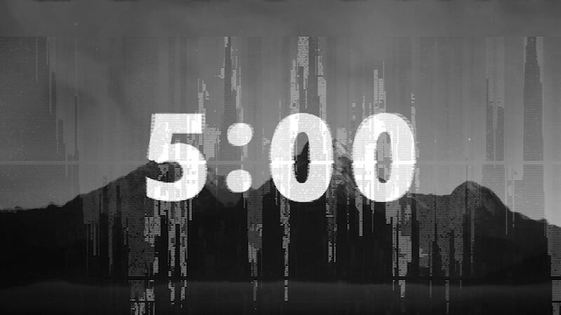 Glitch Mountain Subtle Countdown